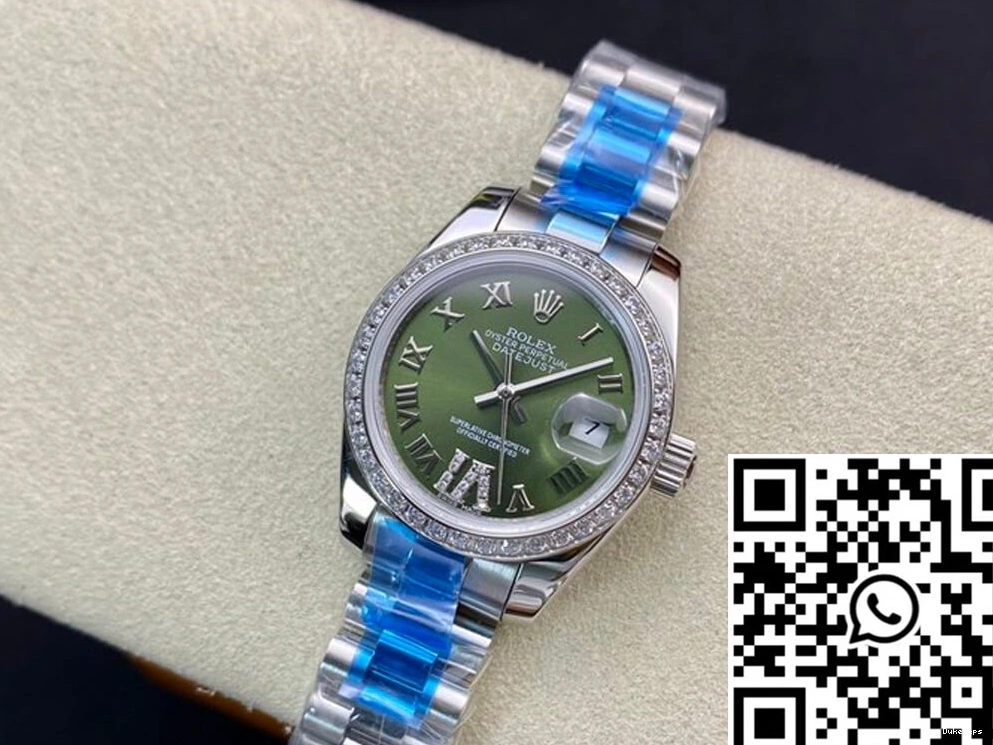 Green Dial 28MM Rolex BP Datejust Diamond-set Factory 0309